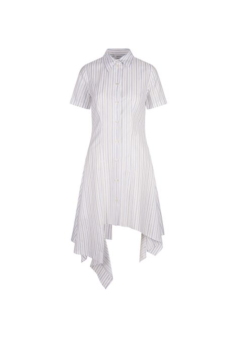 Abito Chemisier Asimmetrico a Righe ALEXANDER MCQUEEN | 830707-QAABR9216